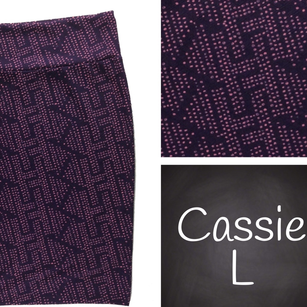 NWT LuLaRoe Cassie Pencil Skirt, L